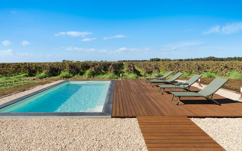 Mami: Schwimmbad, Verbundwerkstoff, Hartholz, Holzboden, Resort, Deck, Eco Hotel, Gartenmöbel, Schatten, Planke