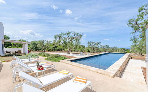 Villa Il Guaceto: Estate, Landscaping, Schwimmbad, Villa