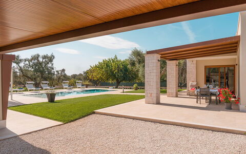 Villa Il Gelsomino: Die Architektur, Garten, Zuhause, Schatten, Landscaping, Estate, Hinterhof, Garten, Outdoor Struktur, Hof