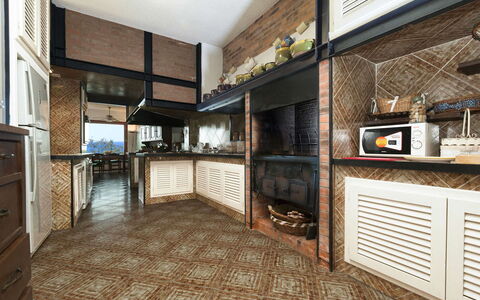 Villa Mary: Interior Design, Möbel, Wand, Flooring, Holz, Küche, Fussboden, Decke, Beleuchtung, Stuhl