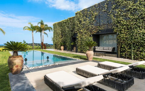 Villa Monica: Garten, Schatten, Landscaping, Schwimmbad, Eco Hotel, Resort, Villa, Hazienda, Hof