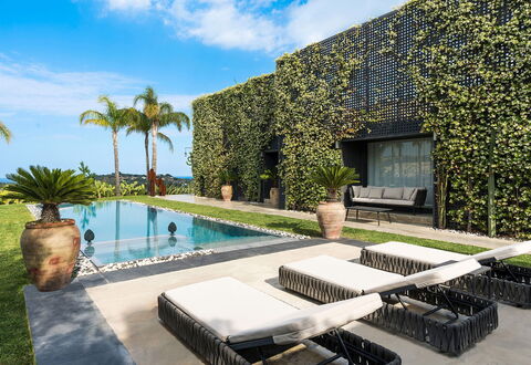 Villa Monica: Garten, Schatten, Landscaping, Schwimmbad, Eco Hotel, Resort, Villa, Hazienda, Hof