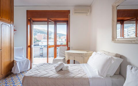 Casa Lucio: Wohnung, Balkon, Linens, Hotel, Penthouse, Schlafzimmer