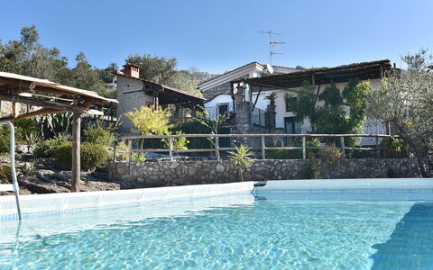 Villa Birbante: Schwimmbad, Resort, Hazienda, Schatten, Hinterhof, Water Feature, Eco Hotel, Outdoor Struktur, Flagstone