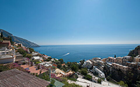 Positano View: Blau, Gewässer, Küste, Meer, Horizont, Küsten Und Ozeanische Forms, Sommer, Wohngebiet, Menschliche Siedlung, Ozean