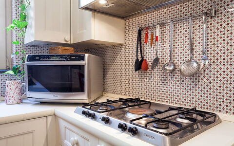 Casa Rossella: Küche, Küchengerät, Major Appliance, Herd, Countertop, Gasherd, Herd, Haushaltsgerät, Cooktop, Interior Design