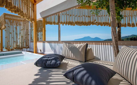 Casa Mariavittoria: Interior Design, Decke, Schatten, Resort, Eco Hotel, Vorhang, Villa, Hotel, Schwimmbad, Daylighting