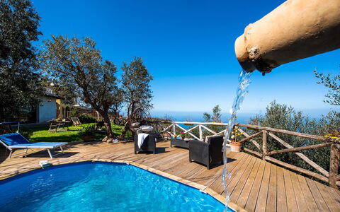 Villa Pandora: Blau, Schwimmbad, Resort, Sonnenlicht, Gartenmöbel, Eco Hotel, Schatten, Ferienort, Villa, Sonnenliege