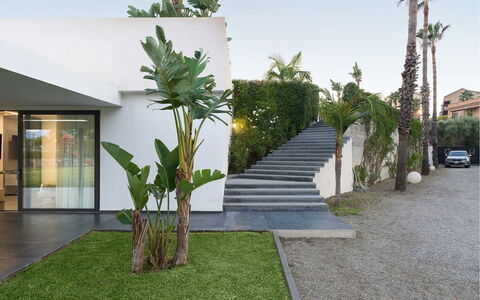 Villa Inga: Blatt, Garten, Landscaping, Schatten, Eco Hotel, Hof, Design, Garten, Hazienda