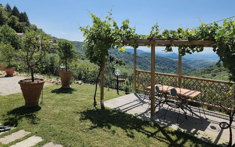 Il Casale di San Jacopo con Piscina Privata: Bergforms, Hügel, Berg, Hochland, Landschaft, Bergstation, Gebirge, Gartenmöbel, Senke