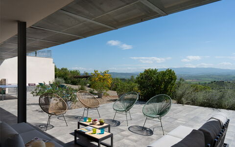 Villa Ombrone: Möbel, Stuhl, Gartenmöbel, Tabelle, Schatten, Tisch Im Freien, Garten, Küche & Esszimmer Tisch, Terrasse, Landscaping