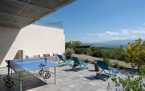 Villa Ombrone: Möbel, Gartenmöbel, Stuhl, Tabelle, Tisch Im Freien, Schatten, Garten, Küche & Esszimmer Tisch, Landscaping, Terrasse