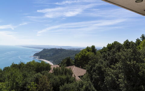Villa Sole - Exclusive Villa al Conero con Piscina: Himmel, Blau, Daytime, Gewässer, Horizont, Meer, Küsten Und Ozeanische Forms, Küste, Ozean, Vorgebirge