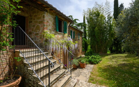Villa the Horses: Backstein, Steinwand, Garten, Mauerwerk, Hinterhof, Blumentopf, Zimmerpflanze, Landscaping, Garten, Flagstone