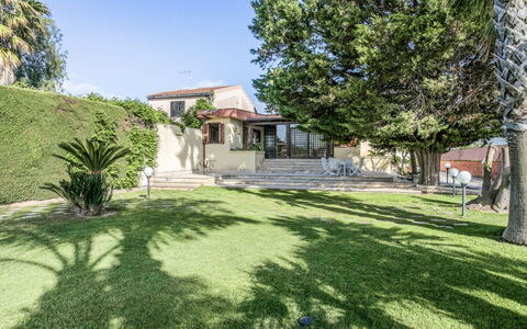 Villa Billona: Wohngebiet, Garten, Schatten, Estate, Hazienda, Rasen, Landscaping, Garten, Hinterhof