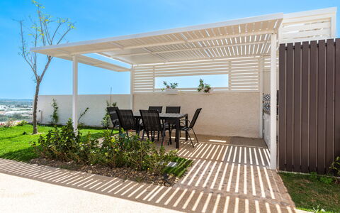 A Casa di Chica: Die Architektur, Schatten, Garten, Veranda, Gartenmöbel, Terrasse, Deck, Outdoor Struktur, Eco Hotel, Landscaping