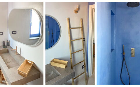 Tenuta Emma: Wand, Armatur, Installation, Badezimmer, Zapfhahn, Sinken, Fliese, Light Fixture, Spiegel, Bad Sink
