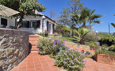 Oasis Villa Sanremo: Garten, Eco Hotel, Resort, Landscaping, Hazienda, Schatten, Blumentopf, Flagstone