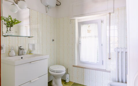 Attico del Corso: Badezimmer, Armatur, Interior Design, Wand, Toilette, Flooring, Toilleten Sitz, Weiss, Bad Sink, Fussboden