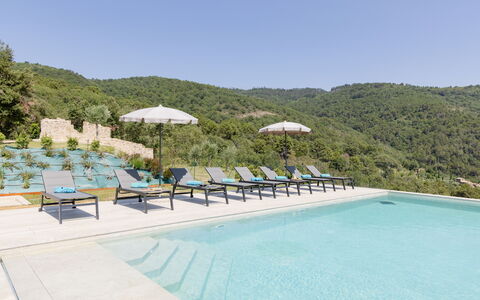 Villa Maddalena alla Guglielmesca: Bergforms, Berg, Hügel, Schwimmbad, Bergstation, Gebirge, Resort, Eco Hotel, Gartenmöbel, Grat