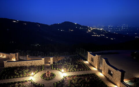 Villa Maddalena alla Guglielmesca: Nacht, Landschaft, Mitternacht, Sicherheitsbeleuchtung, Landschaft Beleuchtung, Dämmerung, Abend, Walkway