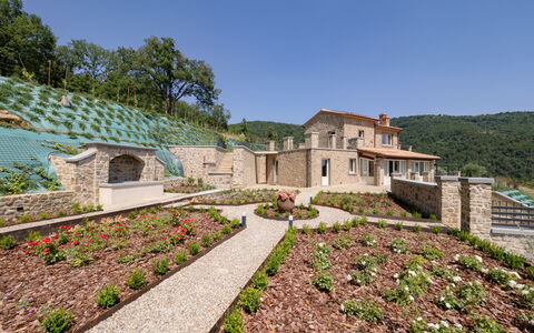 Villa Maddalena alla Guglielmesca: Landschaft, Strauch, Ländliches Gebiet, Garten, Ground, Estate, Landscaping, Bauernhaus, Dorf, Plantage
