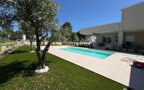 Villa Marzia - Augusta: Baum, Schwimmbad, Garten, Schatten, Landscaping, Resort, Estate, Rasen, Garten