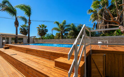 Le Vele della Contea: Schwimmbad, Resort, Verbundwerkstoff, Freizeit, Eco Hotel, Deck, Planke, Hartholz, Holzboden