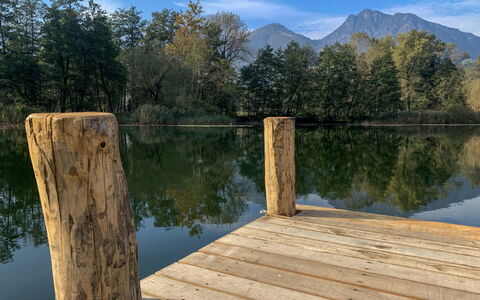 Casa Iolanda: Wasser, Natur, Holz, Natürliche Landschaft, Reflexion, Bank, See, Morgen, Planke, Dock