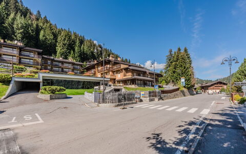 Presanella: Gebäude, Haus, Wohngebiet, Dach, Menschliche Siedlung, Dorf, Vorort, Bergdorf, Lärche, Pfad
