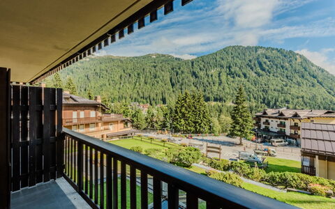 Presanella: Bergstation, Wohnung, Balkon, Senke, Bergdorf, Alpen, Hotel, Lärche