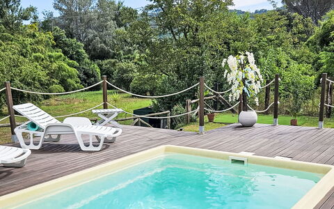 Casa Lulù: Schwimmbad, Freizeit, Verbundwerkstoff, Gartenmöbel, Resort, Deck, Regenschirm, Eco Hotel, Schatten