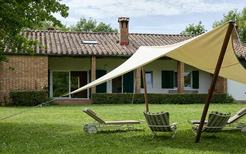 Casa Mancini, Holiday Villa, San Galgano: Schatten, Rasen, Ground, Garten, Freizeit, Garten, Park, Hinterhof, Landscaping