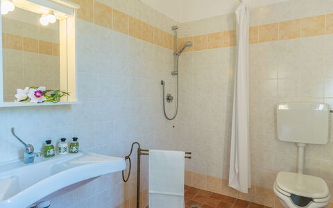 Poderina dei Poggi 12: Flooring, Interior Design, Armatur, Fussboden, Bad Sink, Badezimmer, Sinken, Zapfhahn, Installation, Zimmer