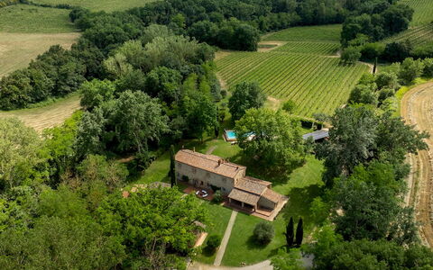 Il Molinaccio 14+2: Baum, Vogelperspektive, Landschaft, Ländliches Gebiet, Wohngebiet, Einfach, Estate, Haus, Grundstueck