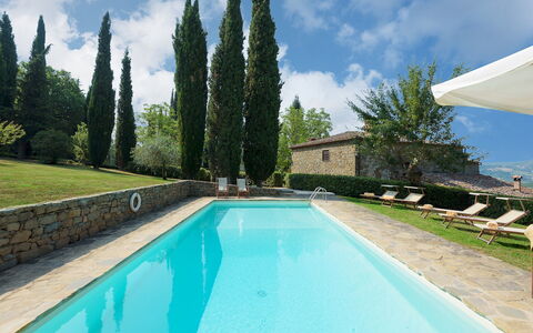 Crognole 6: Blau, Schwimmbad, Estate, Landscaping, Hazienda, Hof, Villa, Immergrün, Water Feature