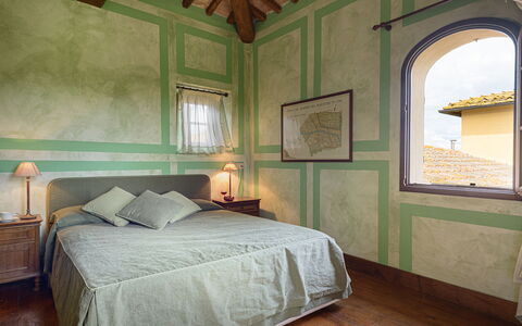 Poggerello 10: Interior Design, Schlafzimmer, Wand, Bett, Möbel, Decke, Flooring, Bettdecke, Fussboden, Bedding