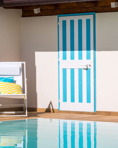 Villa Sole al Molino a Vento 8: Design, Holzbeize, Home Door, Schwimmbad