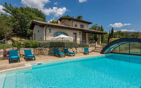 Il Casale del Nonno 8+2: Schwimmbad, Resort, Garten, Gartenmöbel, Estate, Water Feature, Villa, Hazienda, Landscaping, Hinterhof