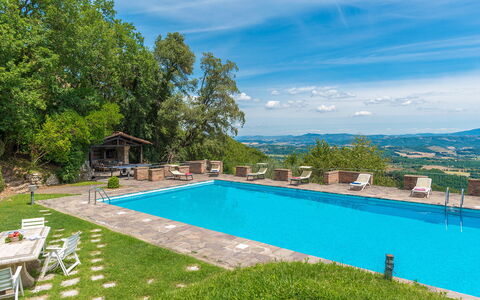 L'Alcova 8+2: Blau, Schwimmbad, Bergstation, Eco Hotel, Estate, Resort, Villa, Ferienort, Bauernhaus, Bergdorf