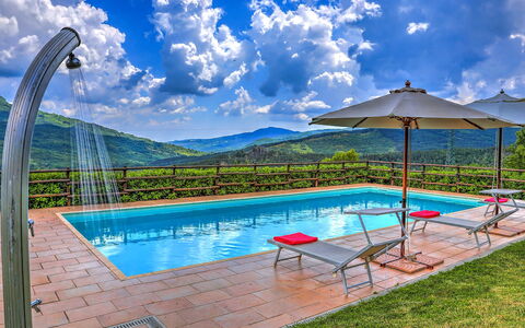 La Casa di Elsa 6: Schwimmbad, Hügel, Resort, Gebirge, Eco Hotel, Gartenmöbel, Garten, Senke, Grat, Landscaping
