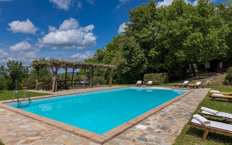 La Cerqua 8: Blau, Schwimmbad, Möbel, Resort, Gartenmöbel, Schatten, Eco Hotel, Garten, Estate, Hazienda