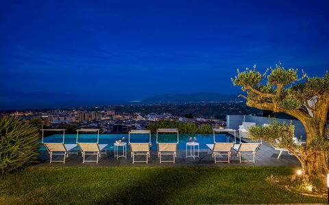 Villa Relax 12+2: Blau, Urban Design, Schwimmbad, Resort, Eco Hotel, Landscaping, Balkon, Hotel, Ferienort, Villa