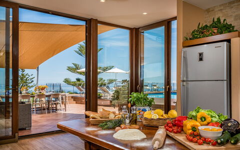 Villa Provenza 12+4: Möbel, Tabelle, Küche & Esszimmer Tisch, Stuhl, Resort, Meer, Holzbeize, Eco Hotel, Hartholz, Ozean