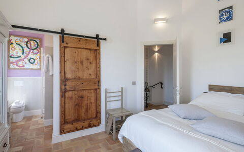 Casa Pilar 4+1: Möbel, Interior Design, Schlafzimmer, Bett, Wand, Flooring, Holz, Fussboden, Decke, Zimmer