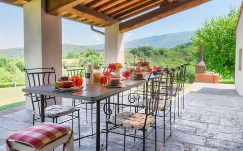 Villa Il Magnifico 10: Möbel, Tabelle, Stuhl, Küche & Esszimmer Tisch, Tisch Im Freien, Esszimmer, Restaurant, Gartenmöbel, Obst, Zimmerpflanze