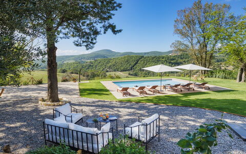 Casale Tavernelle 6: Hügel, Berg, Landschaft, Gebirge, Bergstation, Senke, Wiese, Grat, Landscaping, Alpen