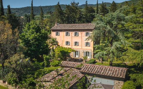 Villa Metelliano 10: Baum, Gebäude, Fenster, Haus, Strauch, Zuhause, Dach, Ländliches Gebiet, Estate, Hütte