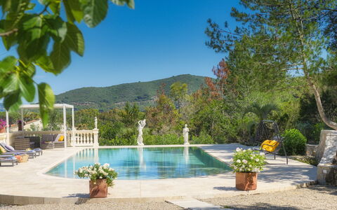 Villa Laconella 8+4: Schwimmbad, Freizeit, Resort, Hazienda, Estate, Eco Hotel, Urlaub, Flagstone, Schatten, Blumentopf