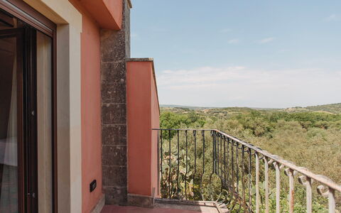 Villa Sumac 6: Holzbeize, Balkon